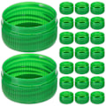 Miniatyrbillede 2 af 2: 100 stk. Plastikflaskehætter Plastikflaskehætter Farvede Flaskehætter Diy Drikkeflaskehætter Børns Lærende Legetøj  (FMY) Light Green 3.30X3.30X1.70CM