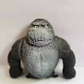 Miniatyrbild 5 av 5: Simulering Squish Stretchy Spongy Squishy Monkey Gorilla Stress Relief Toy Vent Doll  (FMY) Grey 12*12