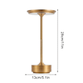 Miniatyrbillede 1 af 2: Sherum Ecolume Lampe Yifare Ecolume Øjenbeskyttelse LED Ecolume Lampe Bordlampe Genopladelig Tre-Farve Justering (FMY) Gold