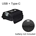 Pikkukuva 1 / 5: Virtalähde Makita-Litiumioniakulle, nopea lataus, LED-valo ulkokäyttöön (FMY) Black USB TYPE C