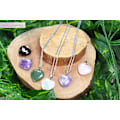 Miniatyrbilde 5 av 5: 20 stk Naturlige Hjerte Healing Krystaller Rose Kvarts Amethyst Hjerte Kjærlighet Steiner Sett (FMY)
