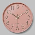 Väggklocka 30 cm Tyst Icke-tickande Väggklocka (FMY) pink