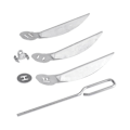Pikkukuva 1 / 5: 18-1/2-tuumainen One-Touch -puhdistusjärjestelmäsarja grilleihin, 7443 90719 hiiligrillin/pallogrillin varaosat (FMY) Silver