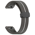 Miniatyrbilde 5 av 5: Urklokkebånd i svart spenne med dobbel farge for Garmin Tactix 7 Pro/Fenix 7X/6X/6X Pro/5X Plus 26 mm (FMY) Multicolor Style C Garmin Tactix 7 Pro