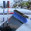 Miniatyrbillede 3 af 5: 2 i 1 Sneskraber med Stor Børstehoved Udtrækkelig Isskraber Sneskovl Bærbar Autoskraber Sneskovl Xi  (FMY) Blue