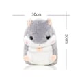 Miniatyrbilde 4 av 5: Søt plysj hamster utstoppede dyr leker med teppe (FMY) gray