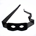 Miniatyrbild 1 av 5: Bandit Zorro Maskeradmask Ögonmask För Temafest Maskerad Kostym Halloween (FMY) Black 1 Pcs