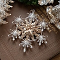 Miniatyrbillede 5 af 5: Julepynt Sequin Akryl Hængende Transparent Snefnug Butterfly Elk Juletræ Pynt Glædelig Jul (FMY) D