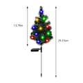 Miniatyrbillede 3 af 5: Sæson- og Julepynt 2 Pak Solar Juletræ Lampe, Havepynt, Græs LED Farve Lampe, Udendørs Vandafvisende Landskabslampe (FMY) Multicolor A