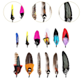 Miniatyrbillede 3 af 4: Hattefjer Cowboy Hat Feather til Fedora Hatte Kostume Julefest Hatte Style A (FMY) Style E Total length 10cm-15.5cm