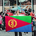 Pikkukuva 3 / 3: Mukautettu Eritrean lippu banneri 90x150cm  Polyester ripustus Eritrean kansallislippuja  Koristeluun KR  (FMY)