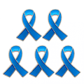 Miniatyrbild 1 av 3: Set med 5 Bandbroscher Snygg Design Band Emblempins Legering Material WBT  (FMY) Blue