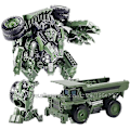 Miniatyrbilde 2 av 2: Aoyi Cool 8 i 1 Oversize Devastator Transformation Toys Boy Anime Hook Action Figures Robot Bil Ingeniørkjøretøy Modell Barn (FMY) AOYI H6001*8B