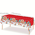 Miniatyrbillede 4 af 5: Peberkage Julefest Pakke - 69 stk. Sæt med Paptallerkener, Servietter, Kopper & Dug til 16 Gæster - Perfekt Julefest Tilbehør (FMY) gingerbread man paper plate 69pcs