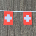 Miniatyrbild 3 av 5: 20 st/set   Schweiz    Vimpel Flaggor Vimpel String Banner  Schweizisk Flagg Vimplar Festival Festlig Semester  (FMY) Camouflage 14 by 21cm 20pcs