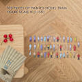 Miniatyrbillede 2 af 5: Nye 100 stk. malede modelmenneskefigurer skala N (1 til 150)  (FMY)