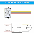 Miniatyrbild 4 av 5: AC-DC Strömkonverter AC 12V (10-28V) till DC 12V Spänningsomvandlare Modul Spänningsregulator AC till DC Spänningsomvandlare, IP68 Vattentät (3A) (FMY)