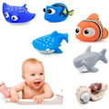 Pikkukuva 4 / 5: Finding Dory Nemo -kylpyruiskut kylpylelut vauvoille ja taaperoille suihkuun ja uintiin 6 kpl (FMY)