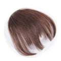 Pikkukuva 1 / 5: Fornnerg Tytöt Epäsäännöllinen Korkea Lämpötila Kuitu Faux Fringe Bang Hiuspala Hiustenpidennykset (FMY) Light Brown