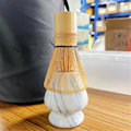 Miniatyrbillede 5 af 5: Holder Sæt Keramiske Te Redskaber Tilbehør 3-Stykke Matcha Værktøjer Pensel Kit Stativ Japansk Chasen H  (FMY) As Shown