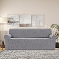 Miniatyrbild 3 av 8: Justerbara 3- och 2-sits sofföverdrag, Stort 3-sits sofföverdrag, Stretch sofföverdrag, Slitstarkt stretch sofföverdrag, Ljusgrå Light Grey Large 3-seater (215-250 cm)
