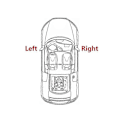 Miniatyrbillede 3 af 4: Til Honda Fit Jazz Shuttle Gk5 2014-2018 2019 2020 Bil Vinge Dør Sidespejl Hætte Skal Hus Udvendig Bakspejl Dæksel Låg white right