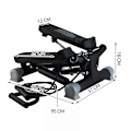 Miniatyrbilde 3 av 11: Trappemaskin / Stepmaskin - Innebygd skritteller Black Svart