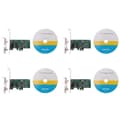 4X PCI-E Gigabit nätverksadapter stationär 82574L Chipset NIC Green