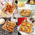 Miniatyrbild 4 av 5: 300 st Stora Engångs Bakplåtspapper för Air Fryer Fyrkantiga 23cm Non-stick Airfryer Bakplåtspapper för Matlagning Ångkorg SMTX 16CM Round 50PCS
