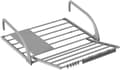 Grey drying rack for radiators, extendable drying rack for balconies, front & back