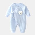 Miniatyrbild 4 av 9: Bodysuit för pojkar och flickor nya vinter bomull babykläder 0-6m 2Pcs C 6M