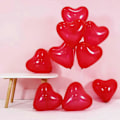 Miniatyrbillede 1 af 5: 100 stk. hjerteformede balloner, 10 tommer latex hjerteballoner til Valentinsdag