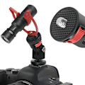 Miniatyrbillede 5 af 5: SS45181-A1 Aluminiumlegering 1/4 tomme Skrue Tripod Adapter til Insta360 Gopro DJI, 360 Graders Roterende Multicolor Black Red