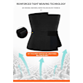 Miniatyrbild 5 av 5: Midjetränare Formkläder Elastiskt Bälte Kvinnor Bantning Mage Wrap Motståndsband Kroppsformare Kontrollrem 4M*10CM