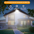 Miniatyrbillede 6 af 6: Solcellelamper Udendørs Genopladelig Solcelleprojektør LED Reflektor Spotlight Genopladelig Projektør Byggepladslampe 10000LM