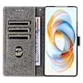 Miniatyrbillede 2 af 5: Til ZTE nubia Z70 Ultra Wallet Case RFID-blokering PU Læder Cover Stativ View-Grøn Multicolor Brown