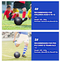 Miniatyrbillede 2 af 5: Selvlysende fodbold størrelse 4 & 5, lysende bold til natspil og træning Black 4