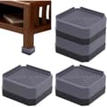 Möbelhöjare - Ej specificerat - Set om 4 - 4 cm - Halkfri - Grå plast