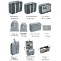 Miniatyrbild 3 av 4: 7/8/9/10 Delars Set Reseorganisatör Förvaringsväskor Resväska Packningskuber Set Fodral Bärbar Bagage Kläder Sko Ordning Påse Vikbar 7 pcs grey