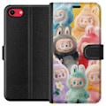 Miniatyrbillede 1 af 3: Apple iPhone SE (2022) Wallet Case Labubu Sketch Style – Lommeboketui