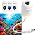 Galaxy Projector Night Light, 2 in 1 Holographic Star 5d Projector Plug and Play Hd Star Smart Dynamic Ceiling Projector Lamp With 3 films