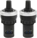 2 pcs LA42DWQ-22 22mm 10K Ohm Variable Speed Rotary Potentiometer (10K)