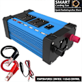 Miniatyrbilde 3 av 5: Inverter 4000w 12v Til 220v/110v Spenningsomformer Smart Fargeskjerm Dobbel Usb 3.6a Hurtiglading DC12V To 110V