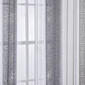 Miniatyrbillede 9 af 9: Tylgardiner, Mørklægningsgardiner til stuen, 2 stk., Termiske isolerende gardiner mod kulde og varme til soveværelset med øjer, lysegrå Gris 140X260CM