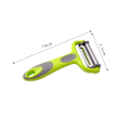 Miniatyrbillede 3 af 9: Multifunktionel Skræller Tre i En Slir til Melon Kartoffel 3 I 1 Rustfrit Stål Skræller Roterende Skræller Holdbar Rivejern Green