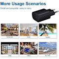 Miniatyrbild 4 av 4: 25W Snabbladdare + USB C-kabel för SAMSUNG S22 5G-S22 ULTRA 5G-S21 FE 5G-S21-S21 PLUS-S20 FE-S20-NOTE 20- A53 5G - A52 I