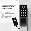 Miniatyrbild 4 av 4: Vattentätt Smart Lås Wifi Dubbelsidigt Fingeravtryckslås Utomhusgrind Digital RkZ A