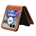 Miniatyrbillede 3 af 5: Til Motorola Razr 50 5G Wallet Case Stødsikkert Læder Telefon Cover Multicolor Style B