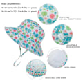 Miniatyrbild 7 av 9: Sommar Baby Solhatt Barn Utomhus Nacke Öron Skydd Anti UV-skydd Strandhattar Pojke Flicka Badhattar För 0-8 År Rose flowers (for 0-3 years)