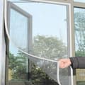 2-pack Mosquito Net for Windows, Fly Screen Window Fabric Insect Net 1.3m x 1.5m Bug Bee Mosquito Protection with 1 Roll Self-Adhesive Tape